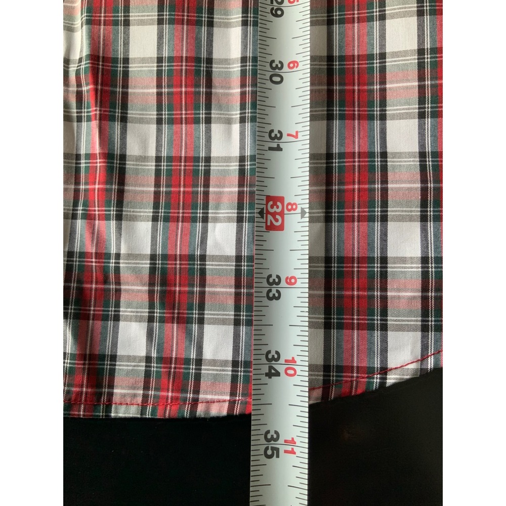 Roundtree & Yorke Travel Smart btton down shirt 2XB re black white plaid - Picture 6 of 10